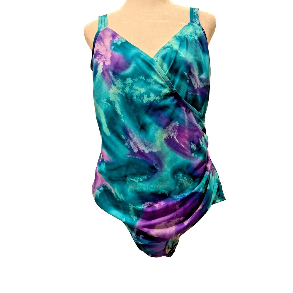 Diane Von Furstenberg The Color Authority One Piece Swimsuit/Bathing Suit Sz: 22